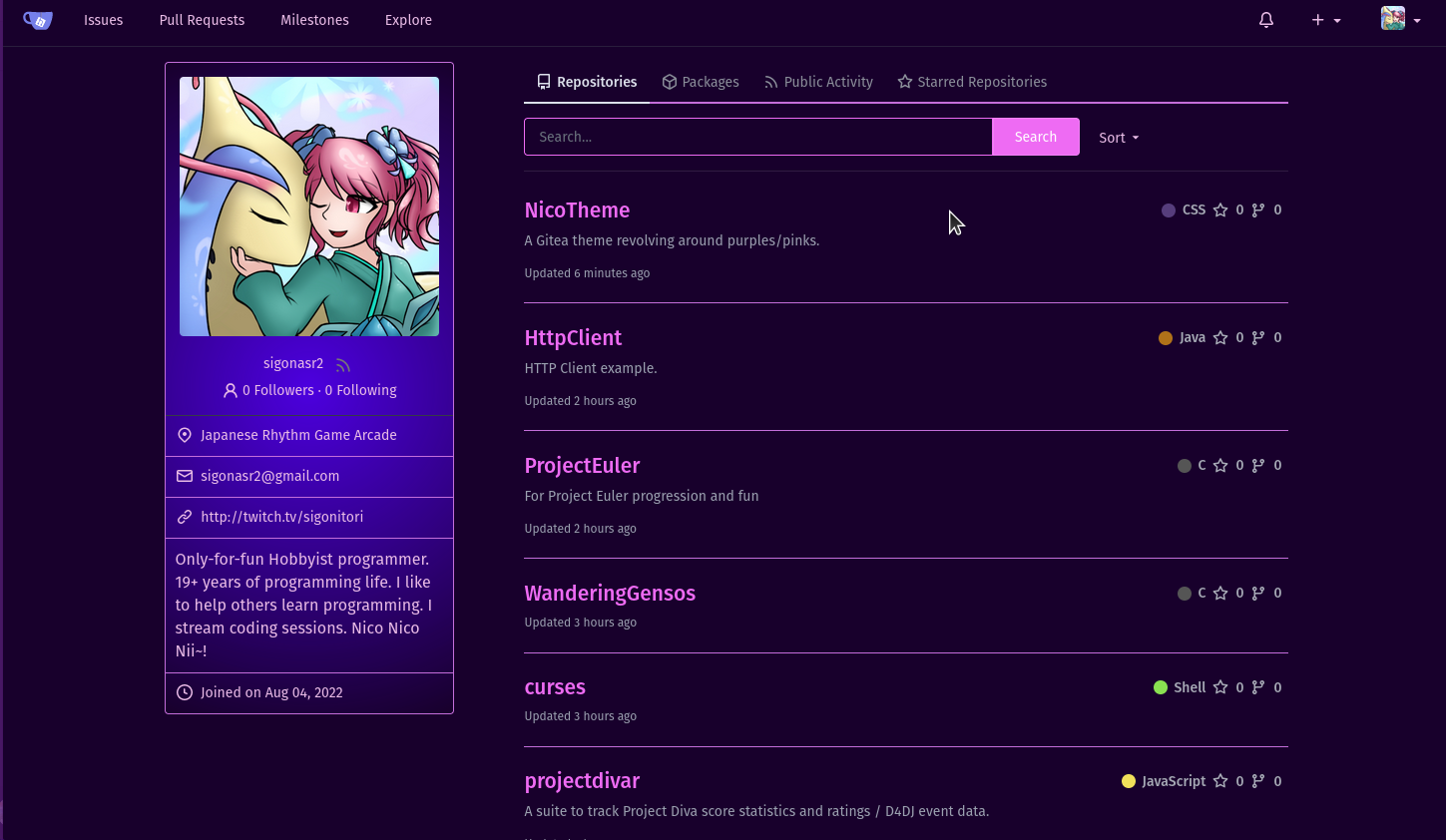 Profile Page